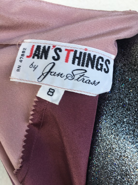 Medium Mauve & light Mauve color block eighties d… - image 6