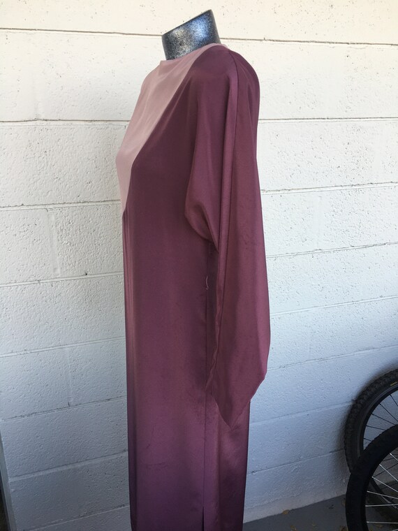 Medium Mauve & light Mauve color block eighties d… - image 9