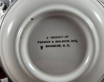 Vintage Farber and Shlevin Inc Decorative Basket Hammered Aluminum