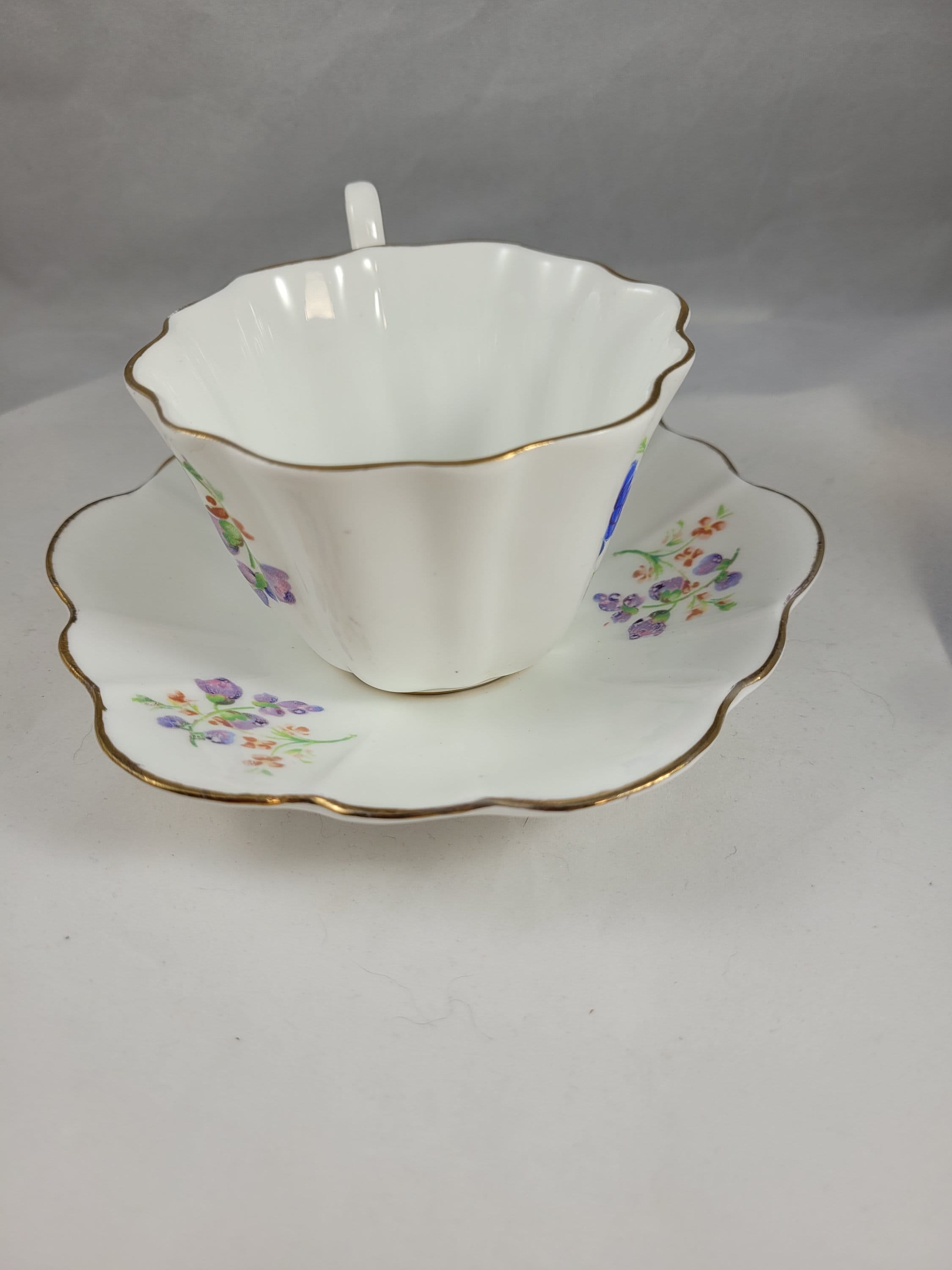 Royal Stuart Tea Cup and Saucer Floral Pattern Bone China Spencer Stevenson Made in England Etsy