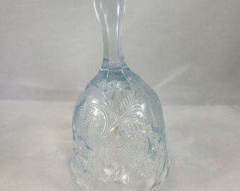Fenton Glass Light Blue Inverted Strawberry Bell