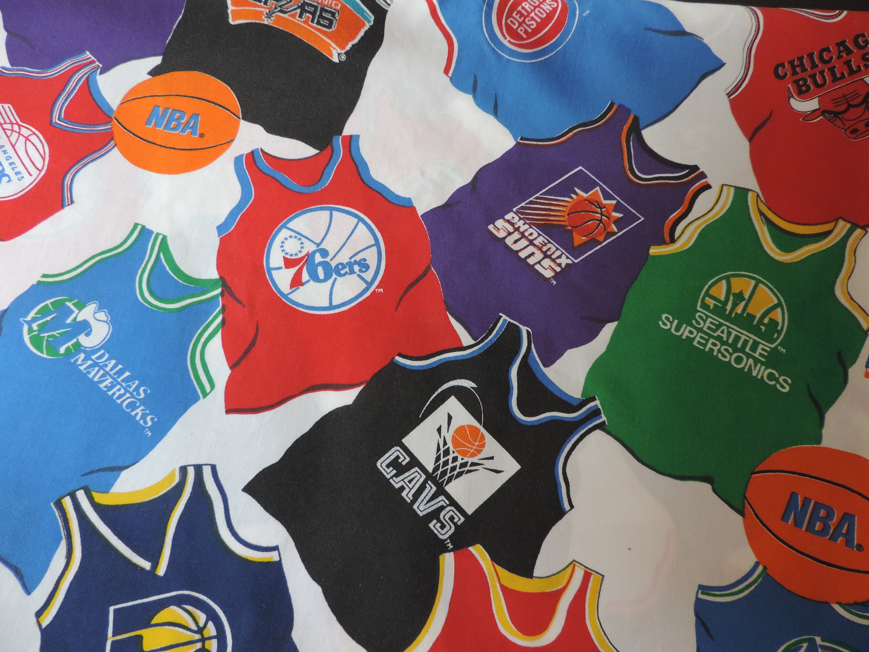 ヴィンテージ 90年代 NBA ツインシーツセット、アメリカ製、スポーツ