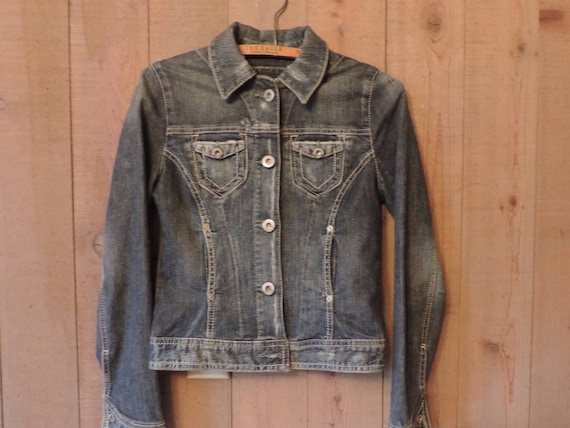 Guess Jeans Jacket Vintage Denim Trucker Jacket G… - image 6