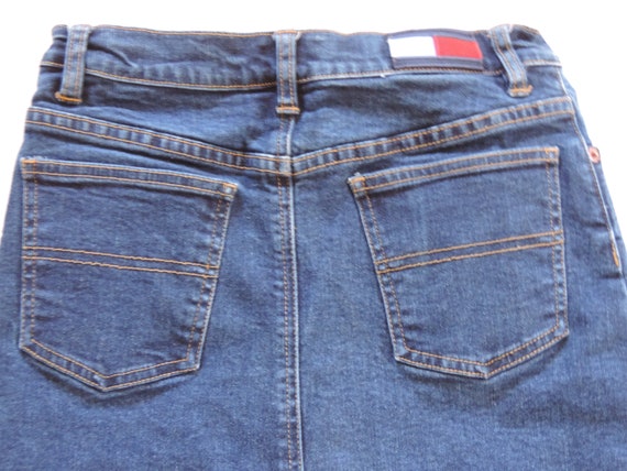 90's Vintage Tommy Hilfiger Denim Skirt / Tommy G… - image 9