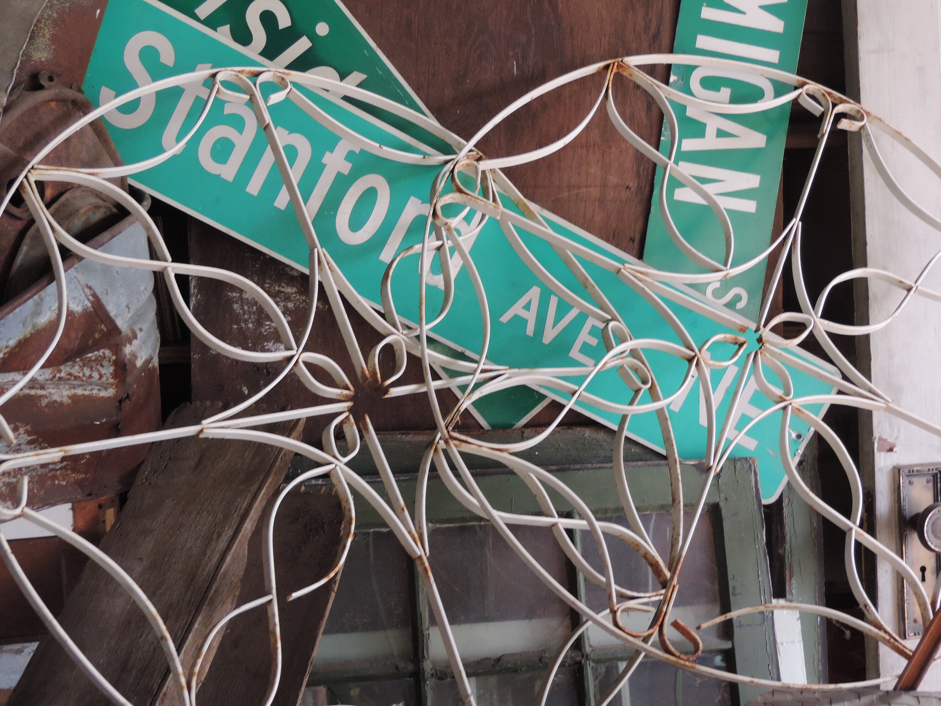 Vintage Wrought Iron Wall Art Architectural Salvage Rustic | Etsy