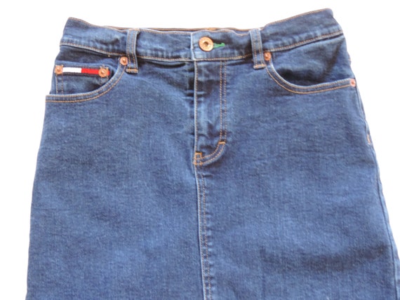 90's Vintage Tommy Hilfiger Denim Skirt / Tommy G… - image 6