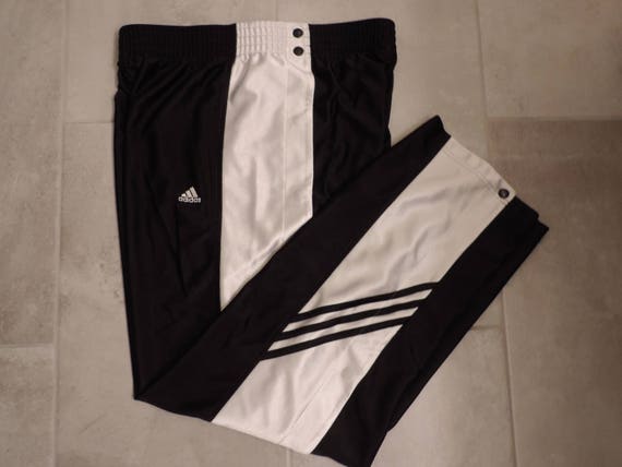 90's ADIDAS Snap Back Track Pants Streetwear Athleisure Break Away