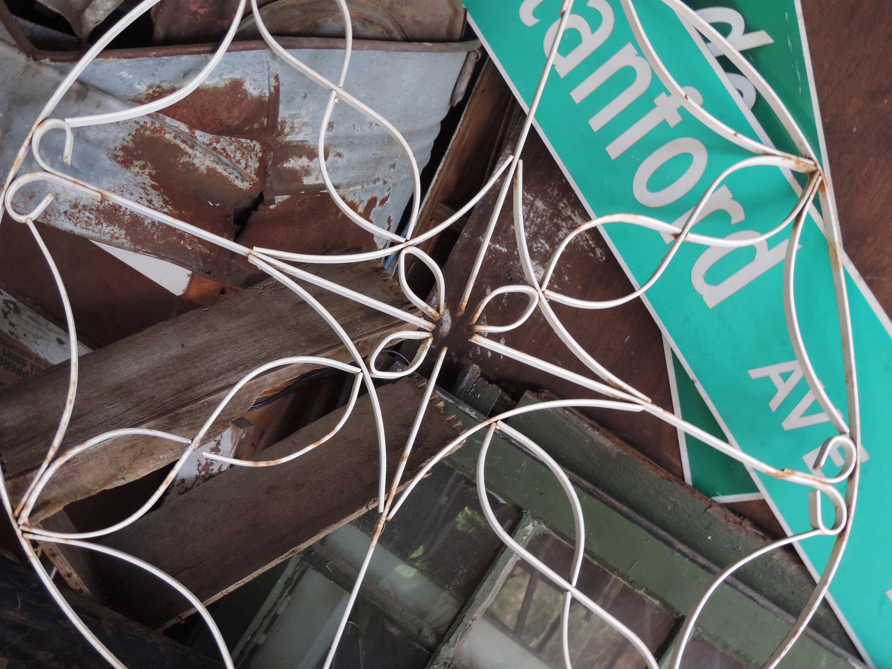 Vintage Wrought Iron Wall Art Architectural Salvage Rustic | Etsy