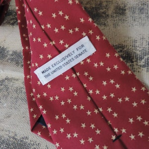 90's Necktie US Senate Made Exclusively for United States Senate 100% Silk Made in USA Tie Designer Neck Tie