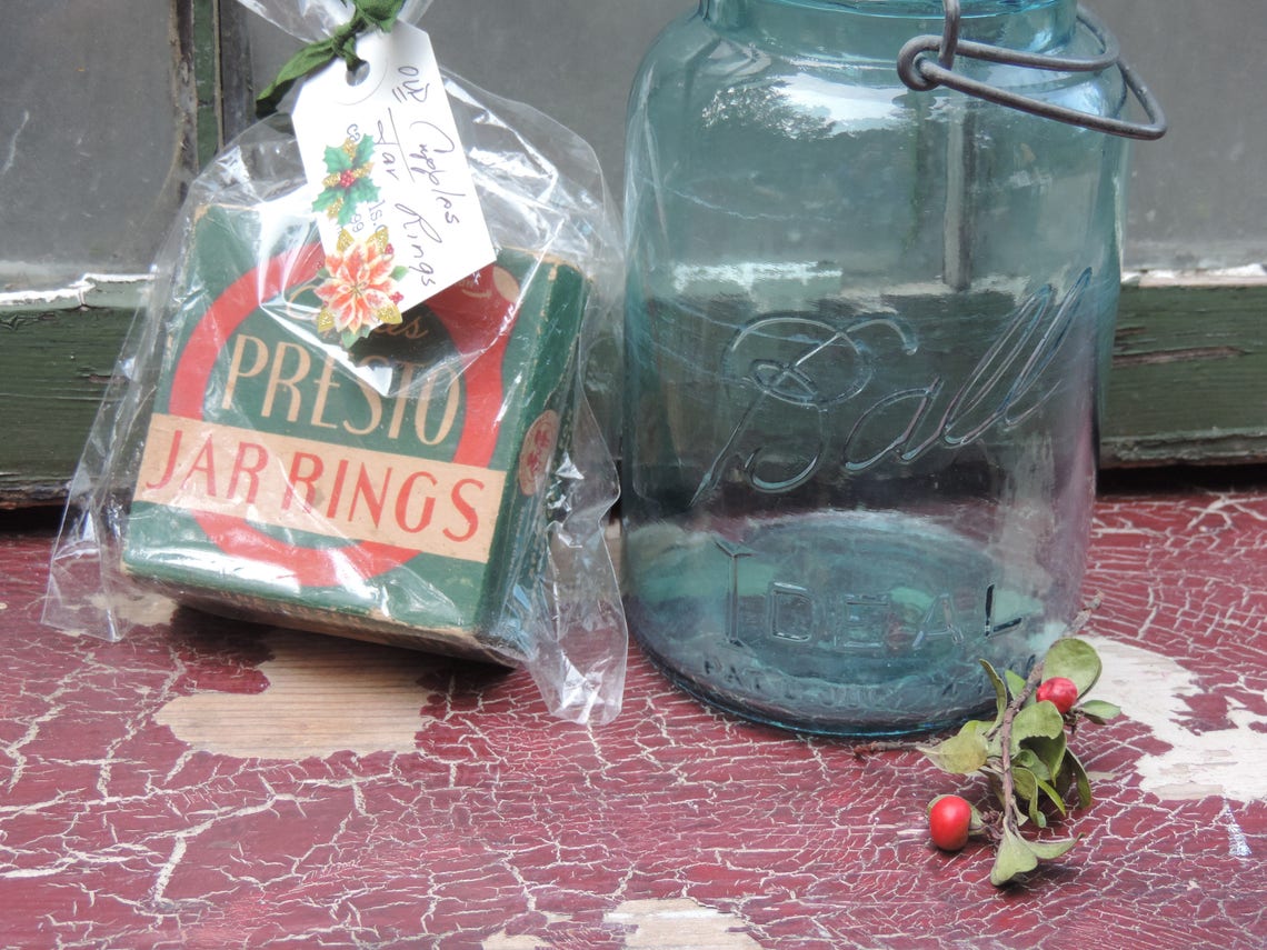 Vintage Canning Jar Rings and Rubbers Canning Supplies Vintage Etsy