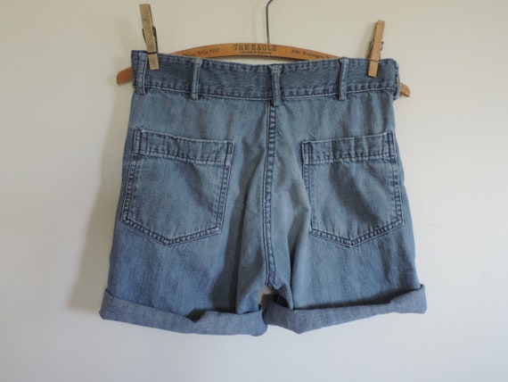 70's High Waisted Seafarer Denim Jeans Cutoff Sea… - image 7