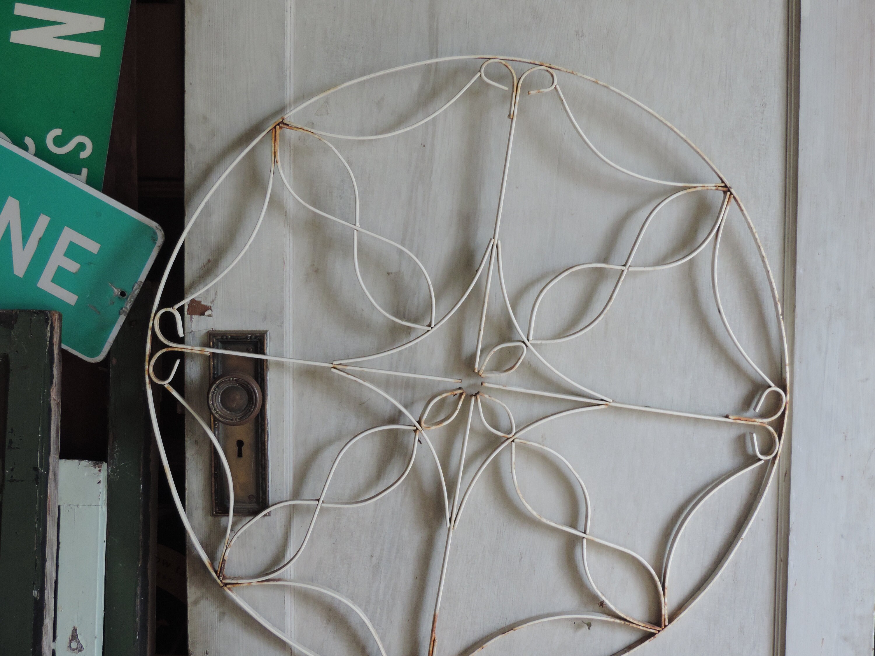 Vintage Wrought Iron Wall Art Architectural Salvage Rustic | Etsy