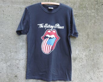 ローリングストーンズ　ツアー　Ｔシャツ Ｍ ビンテージ　サッカー 00s ローリング ストーンズ ツアー イラスト プリント Tシャツ