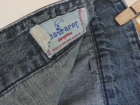 70's High Waisted Seafarer Denim Jeans Cutoff Sea… - image 6