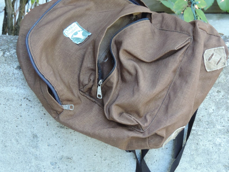Vintage Backpack OUTDOOR PRODUCTS Original Authentic Canvas Bag PackDay PackBack Pack Hiker Made in USA