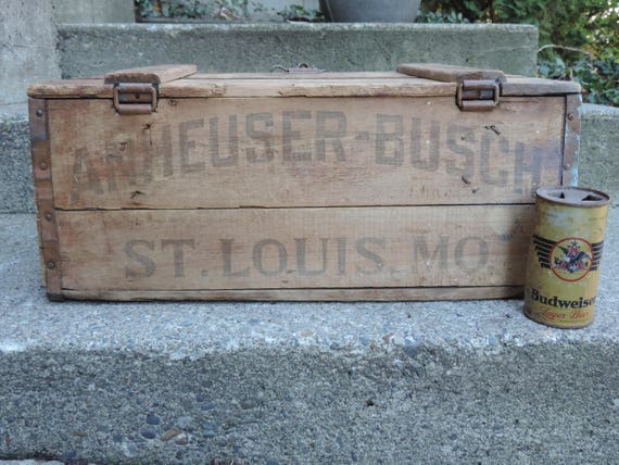 1916 Bier Kiste Anheuser Busch Antike Primitive Holz Bier Etsy
