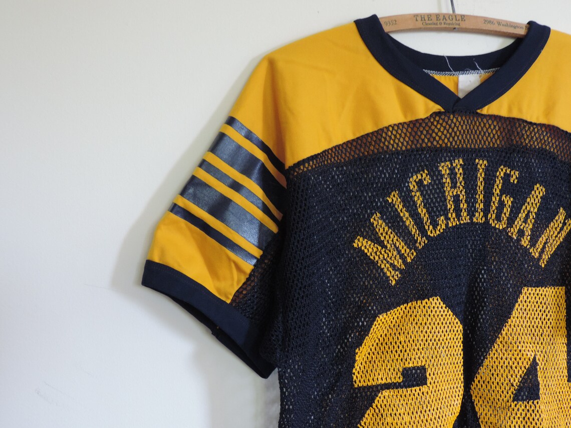 Vintage OLD Football Jersey 24 Michigan University of Michigan Etsy