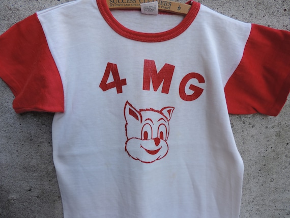 Vintage 60's Mason Athletic Wear Jersey Nylon T Shirt 4 MG Animal