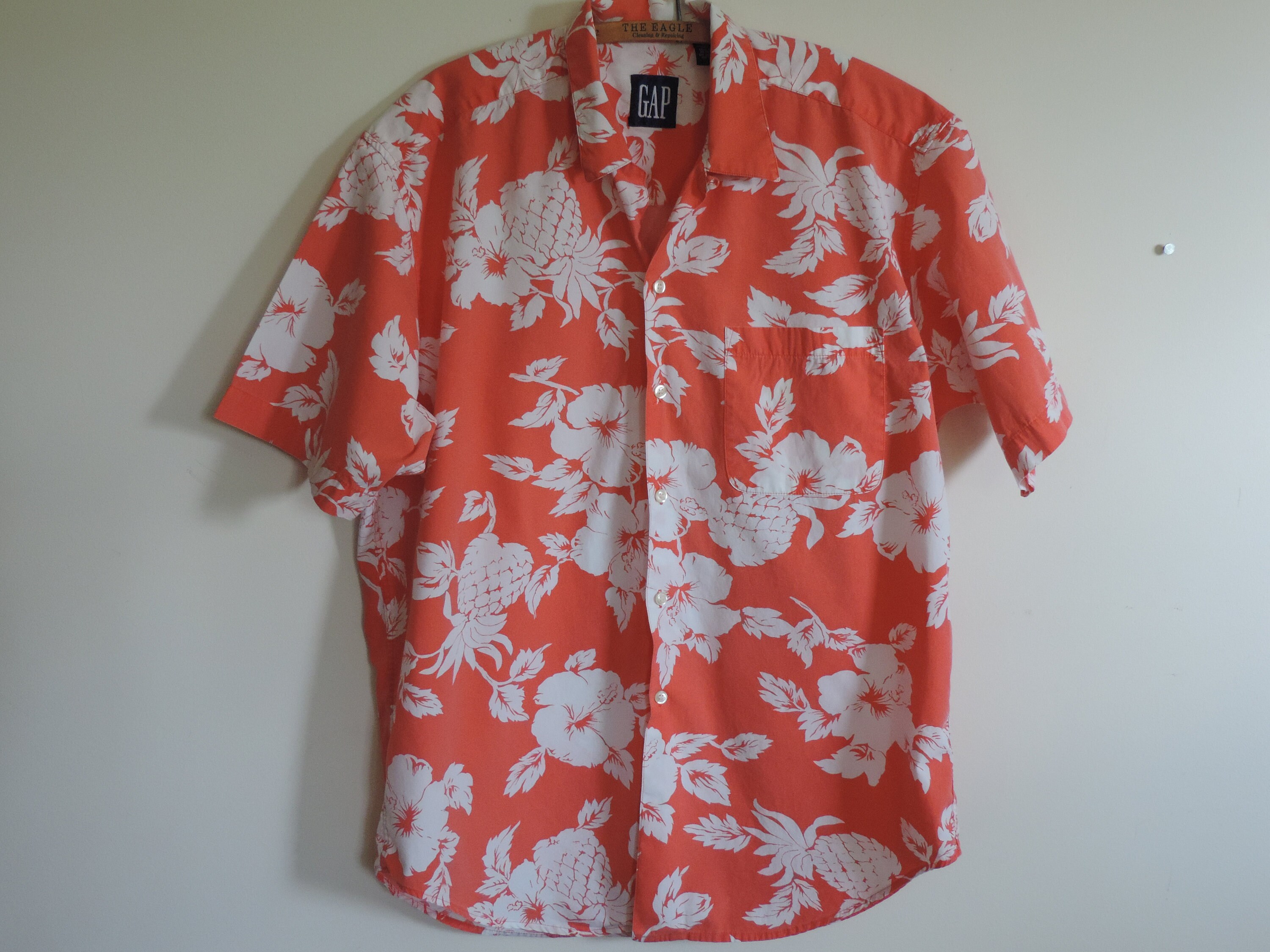 GAP, Shirts & Tops, Vintage Gap Red Hawaiian Shirt