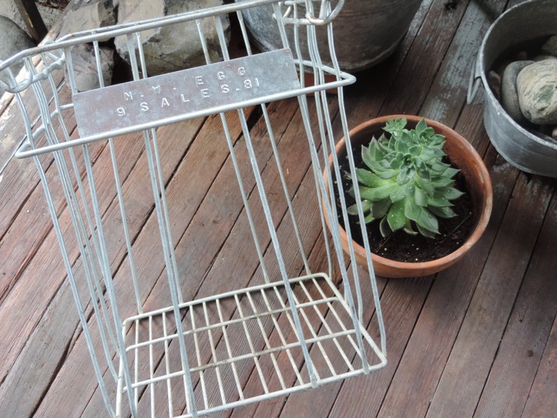 Vintage Metal Egg Crate Industrial Egg Carrier Country Etsy Australia