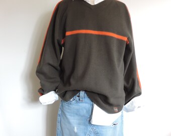 90&#39;s Union Bay V Neck Pullover Made in Australia Ski Sports Wear Unisex  Streetwear size M