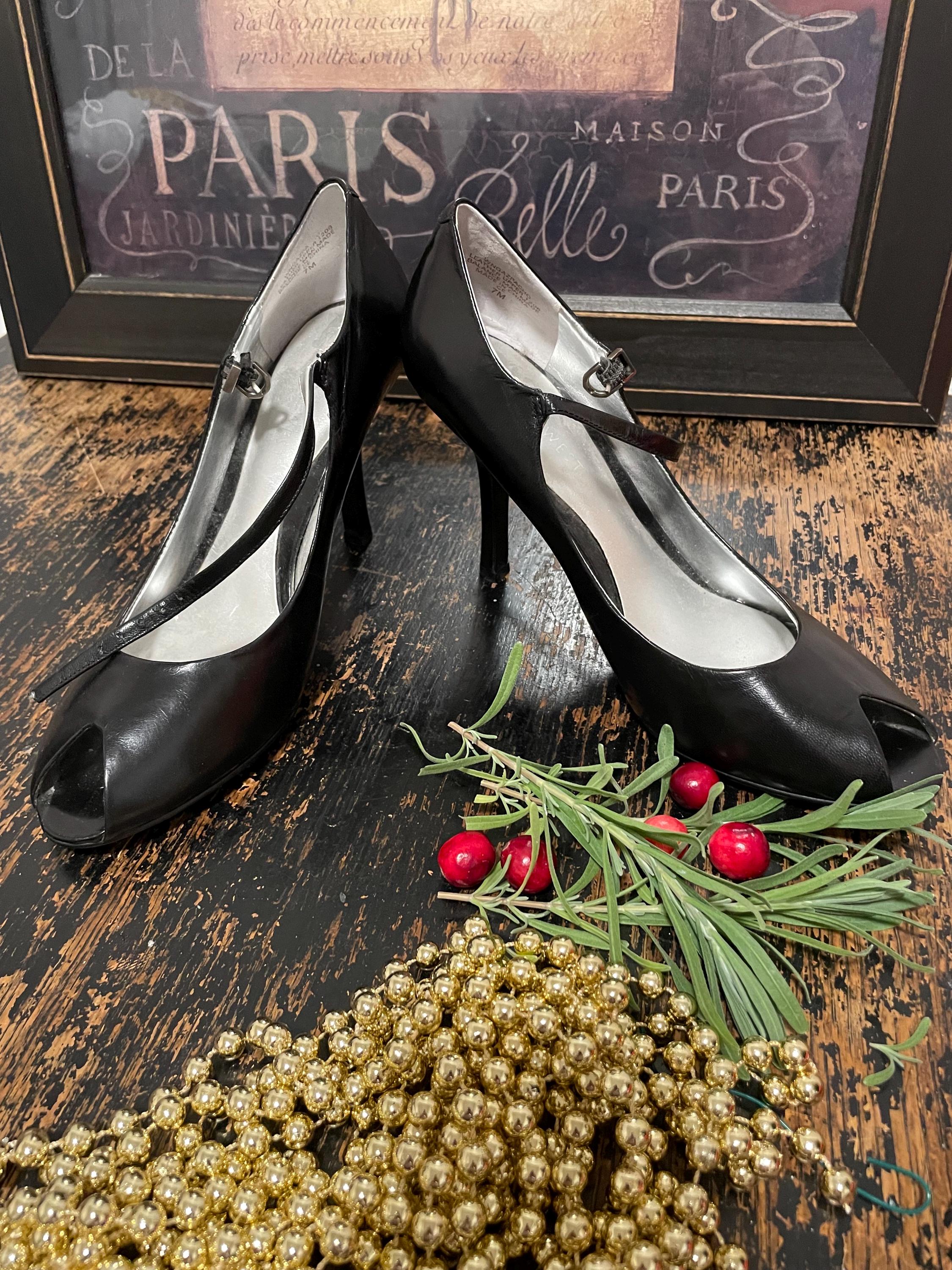 Bottines à talons zippées avec boucles noir femme | La Halle