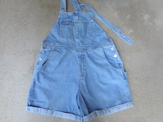 gap denim overall shorts