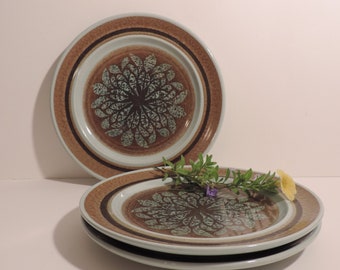 70's Franciscan Nut Tree Earthenware  8.5" Lunch/Salad Plates Set of 3