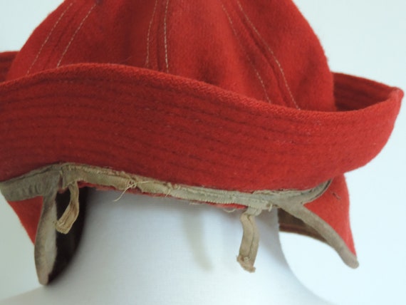 Rare 40's 50's Woolrich Bucket Hat Primitive  Red… - image 4
