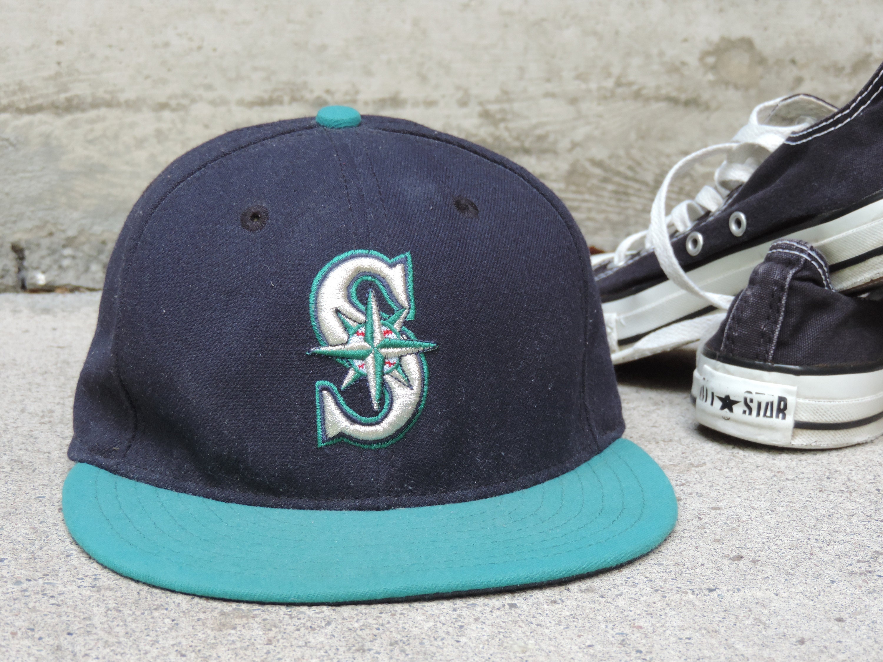 Seattle Mariners Hat New Era 59fifty Mlb Fitted Cap Authentic Etsy Seattle Mariners Hat New Era 59fifty Mlb Fitted Cap Authentic Etsy
