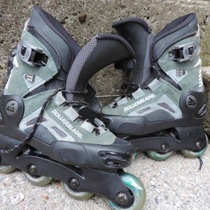 NOS 90&#39;s Roller Blades VaporMax Inline Skates Wheel 74mm Shock Absorbing System 25 Women&#39;s 8 US Men&#39;s 7