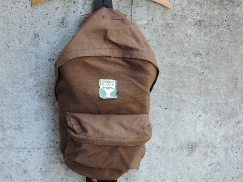 Vintage Backpack OUTDOOR PRODUCTS Original Authentic Canvas Bag PackDay PackBack Pack Hiker Made in USA