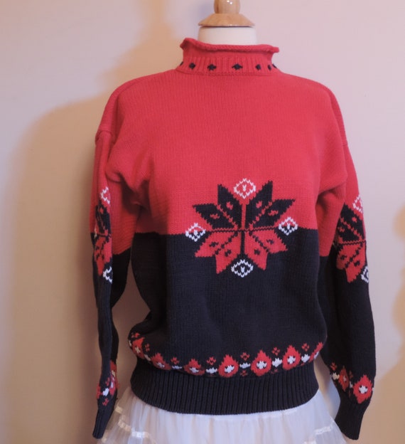 GAP 90's Holiday Snowflake Sweater Pull Over Sweat