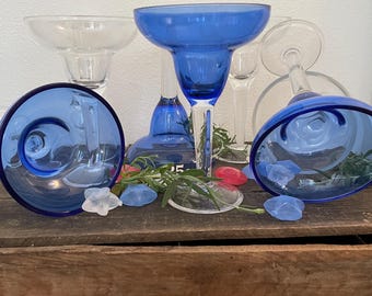 Y2k Margarita Cups Acrylic Stemware/Barware Pottery Barn Set of 14