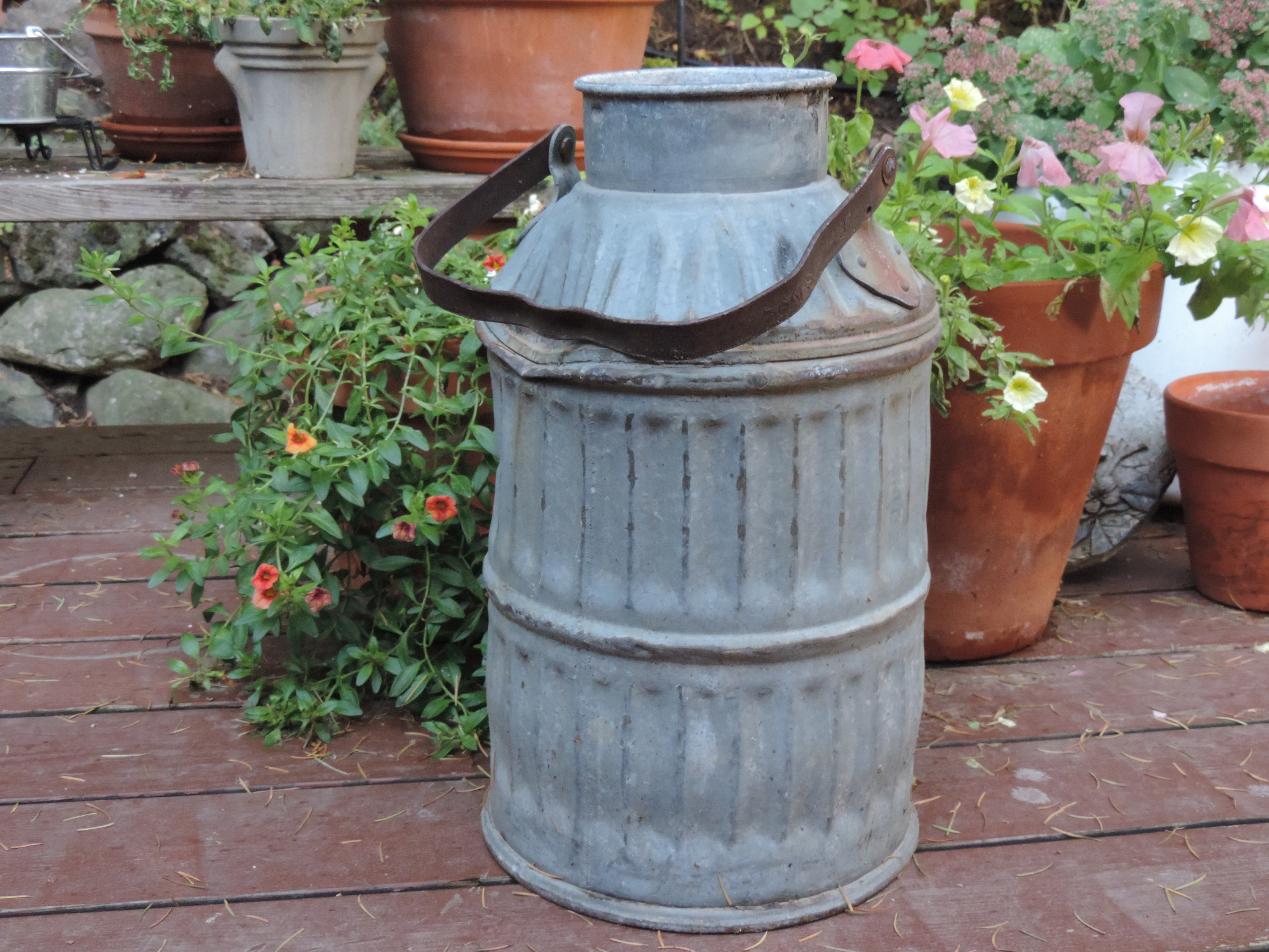 Vintage Milk Can Large Antique Milk Can Vintage Milk Jug Old Etsy