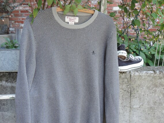 70's Penguin Chevron Sweater Munsingwear Long Sle… - image 8