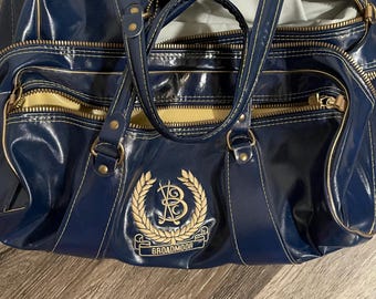 Vintage Wilson Gym Bag: 60's Seattle Broadmoor Golf Club, Blue & Gold