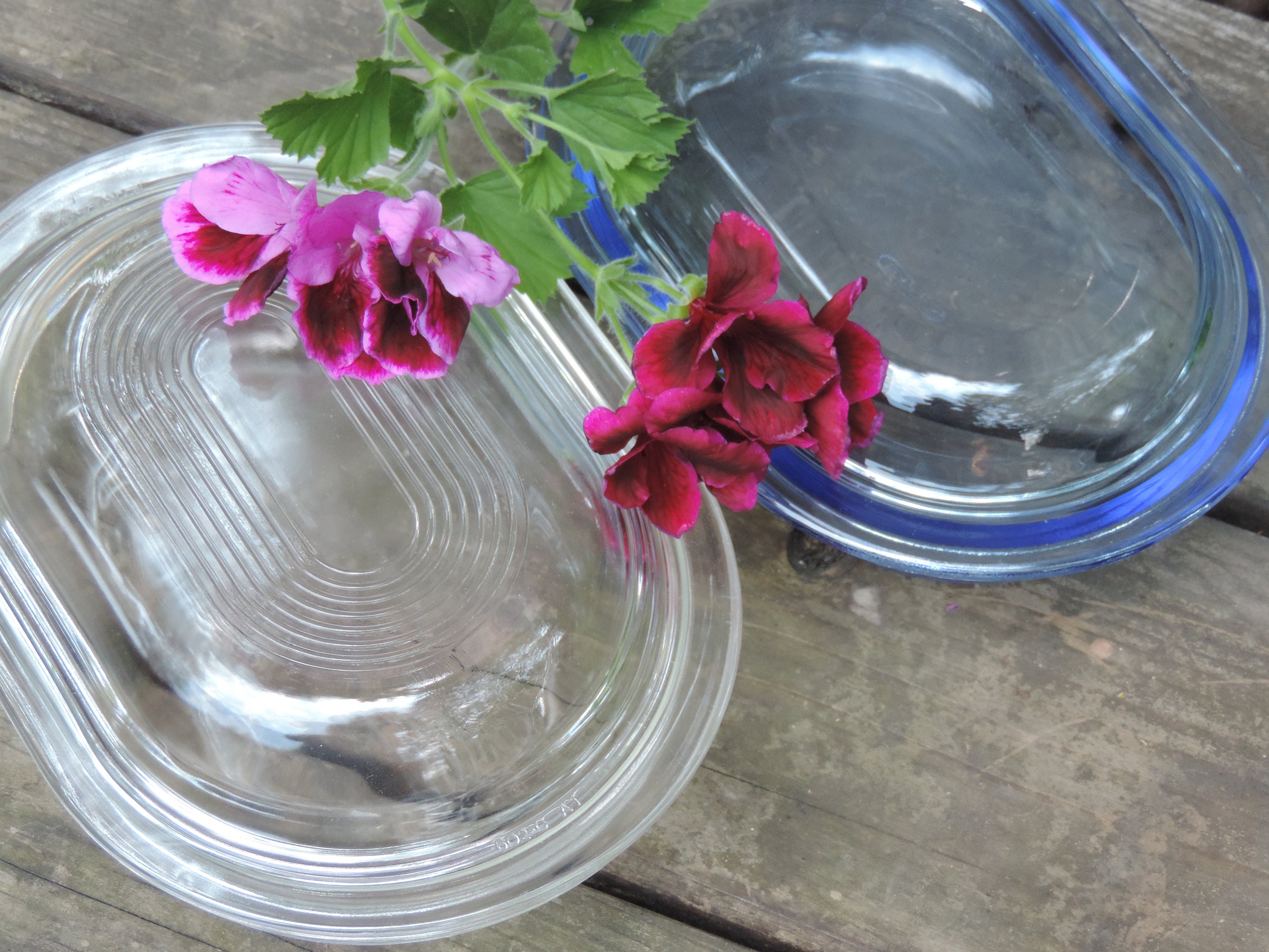 Set Di 4 Bottiglie Vintage Rotonde In Vetro Trasparente - Pyrex - The - 5