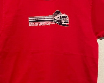 Y2k Dave Matthews Tour T Shirt Summer 2004 size S / adolescent Rare Find