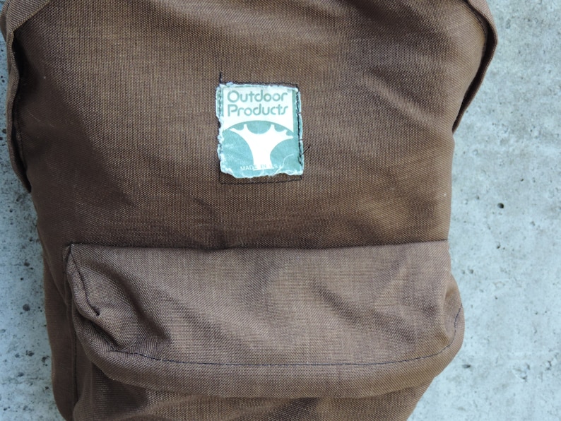 Vintage Backpack OUTDOOR PRODUCTS Original Authentic Canvas Bag PackDay PackBack Pack Hiker Made in USA