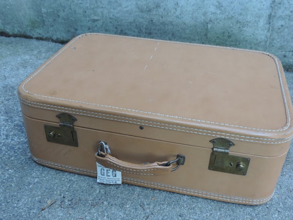 Mid Century Suitcase Belber Neolite Luggage Carry on Overnight