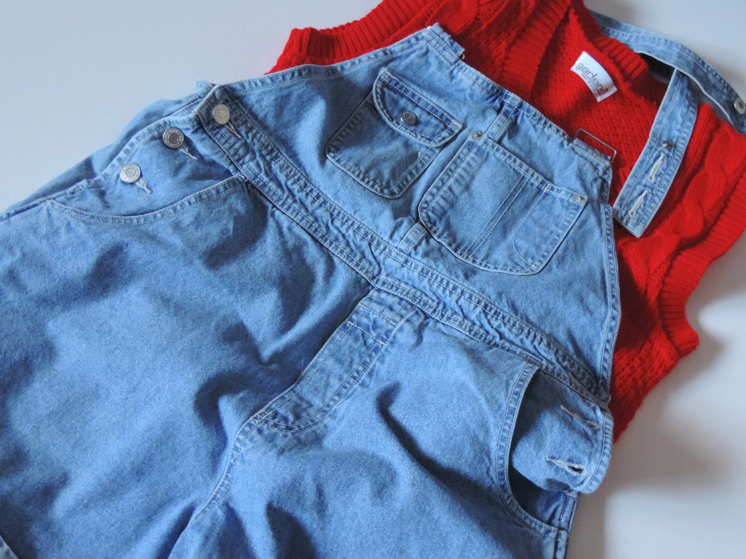 90年代GAPデニムオーバーオールショーツヴィンテージジーンズ