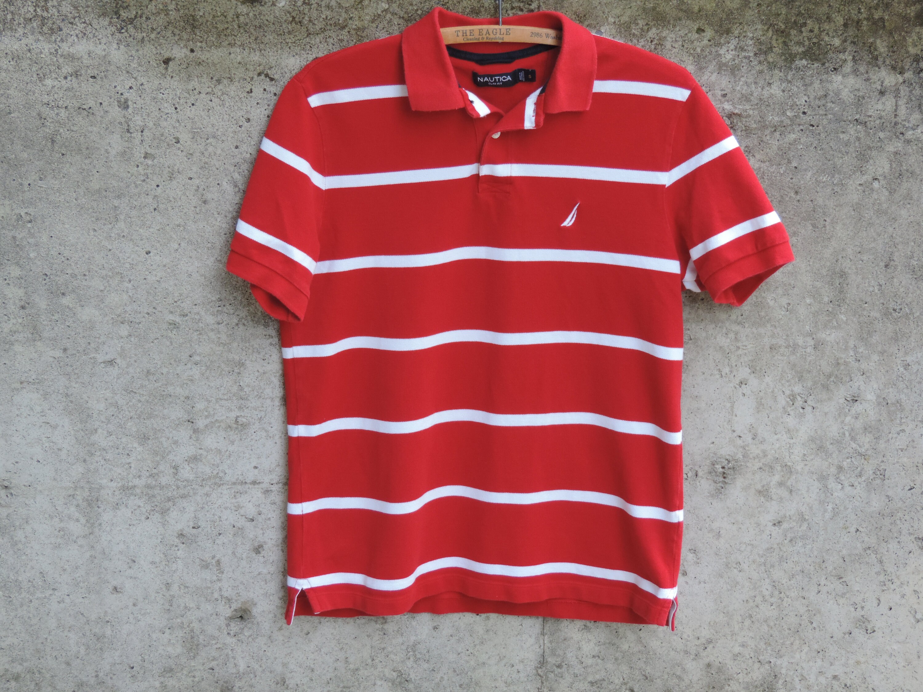 T-shirt vintage des années 90 Nautica Spell Out, taille XL-XXL - France