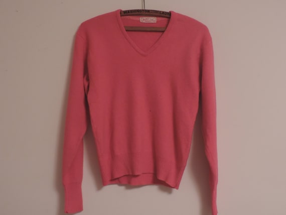 50's JANTZEN Sweater V Neck Pull Over Kharafleece