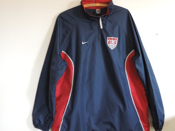 Vintage Nike USA Soccer Olympic Team Jacket Wind Breaker Pullover