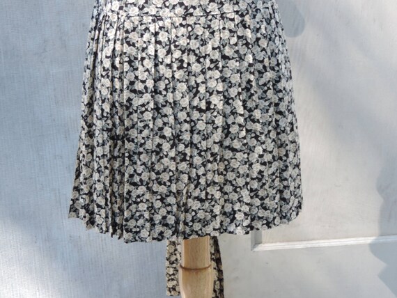 Vintage Floral Dress Rayon Designer Donna Ricco  … - image 4