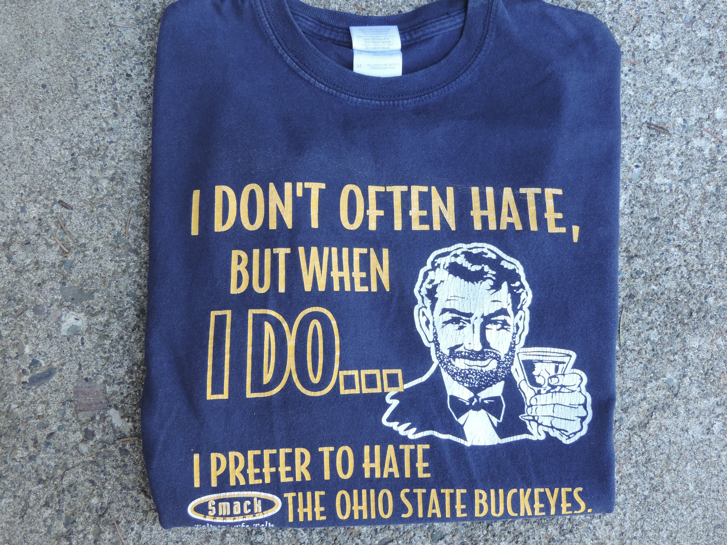 Vintage OSU Meme T Shirt Hate Ohio State University Buckeyes 