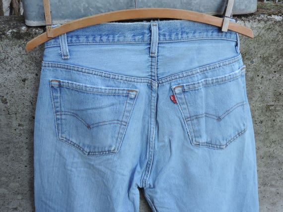 80's LEVIS 501 BOY Friend Jeans Button Fly (33 x … - image 5