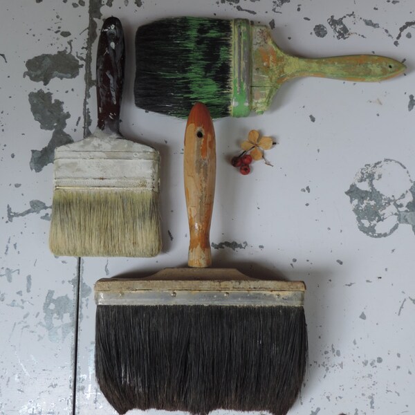 Antique Paint Brushes Etsy