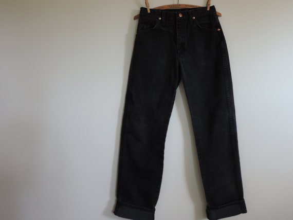 High Waist Black Jeans Wrangler Black Denim Mom Je